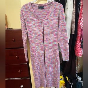 Rainbow maxi cardigan